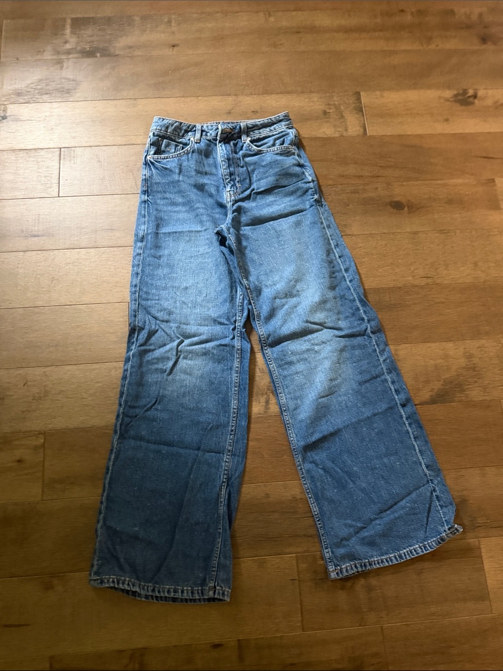 💘Divided Women's Wide-Leg Jeans in Light Blue Denim